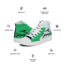 Load image into Gallery viewer, Men’s high top Jeremy Vine Dragon canvas shoes