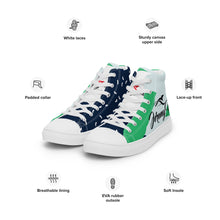 Load image into Gallery viewer, Men’s high top Jeremy Vine Dragon canvas shoes